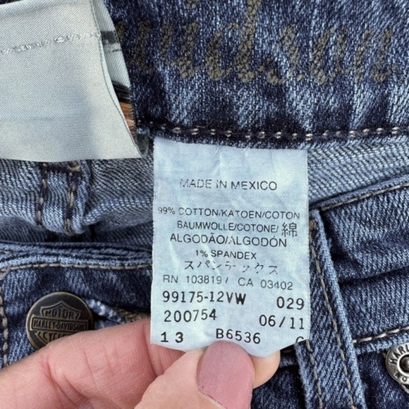 HARLEY Davidson Stretch Contoured Boot Cut 2.0 Jeans - Picture 14 of 16